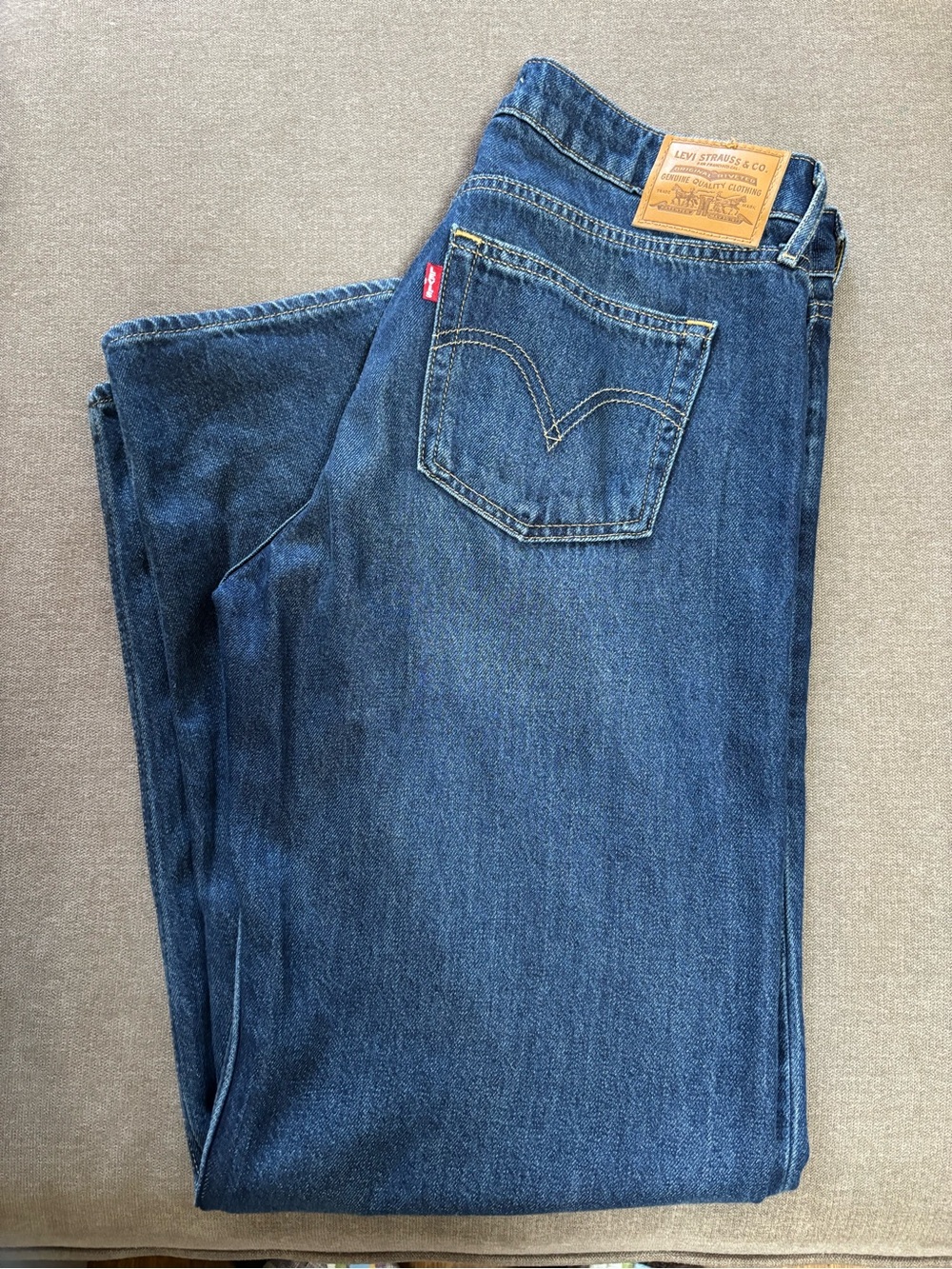 Levi's women’s low loose (cotton/linen blend) Jeans